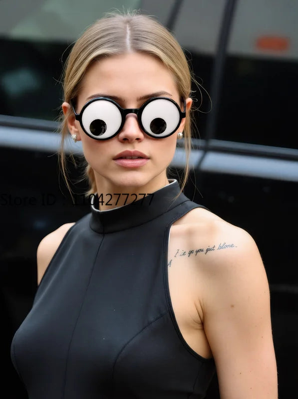 Funny Eyeball Rolling Glasses Halloween Costume Accessory Unisex