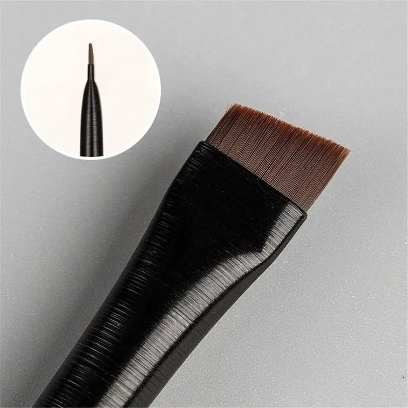 Professional Makeup Brushes Set - Eyebrow and Eyeliner Small Angled Brushes