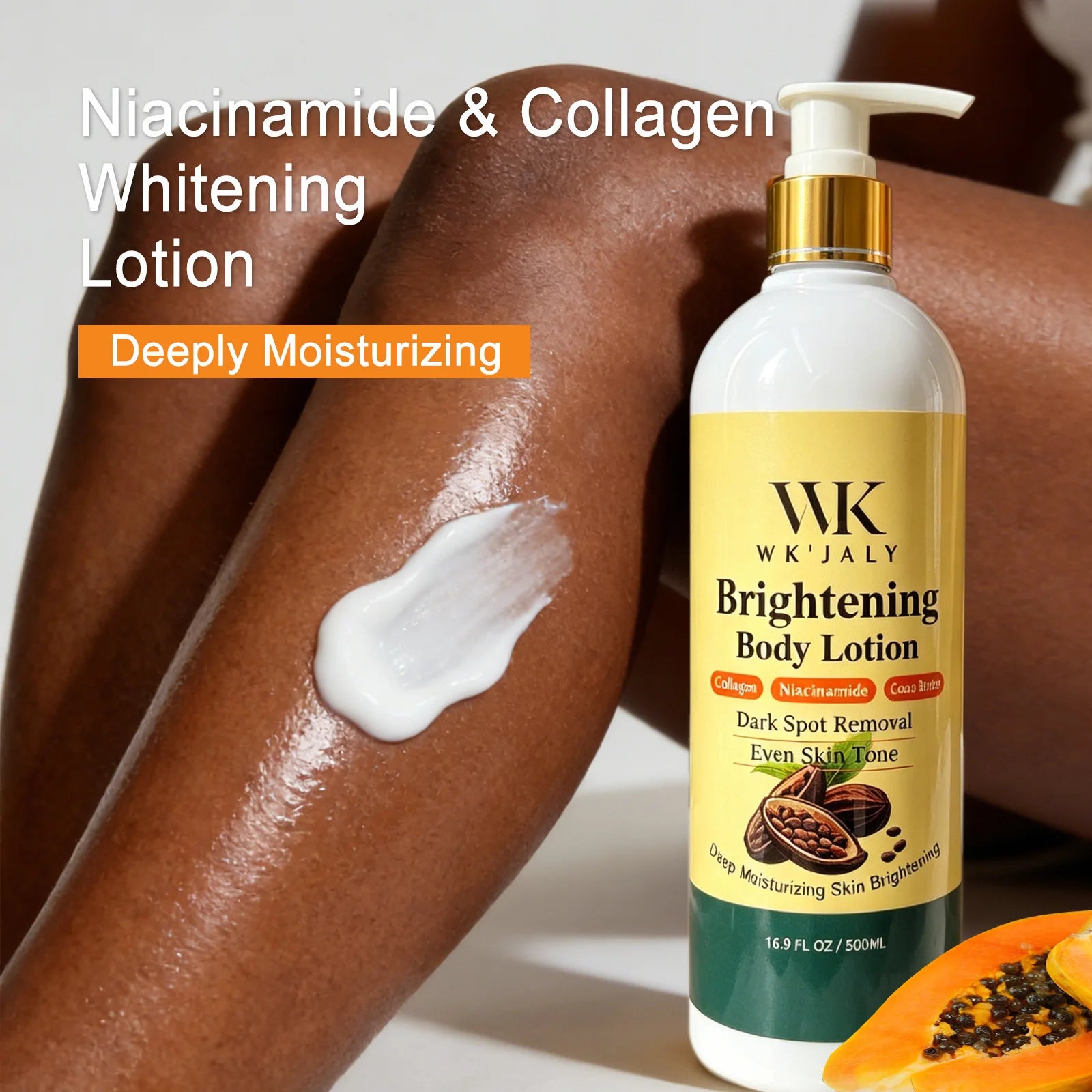 Collagen & Niacinamide Brightening Body Lotion with Natural Papaya - Remove Dark Spots & Moisturize