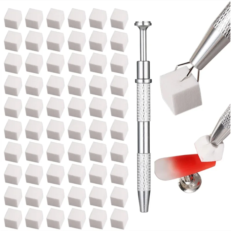 Nail Art Sponges with Grabbing Pen Set for Ombre Nail Design - Professional Tools