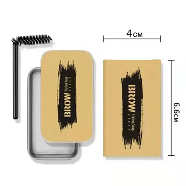 Transparent Eyebrow Gel & Styling Soap for Natural, Thick Brows