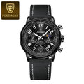 Luxury Waterproof Luminous Chronograph Men’s Military Sport Watch with Nylon Leather Strap
