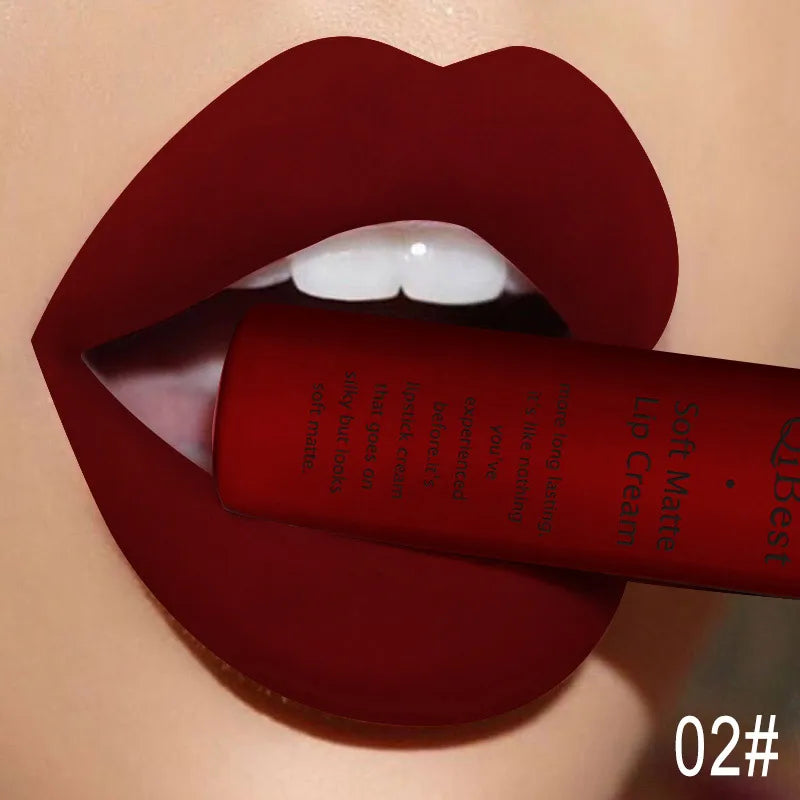 Long Lasting Matte Lip Gloss - Waterproof Velvet Lipstick & Lip Stain Set