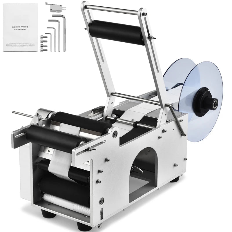 Semi-Automatic Round Bottle Labeling Machine 20-50 Pcs/Min Electric Applicator