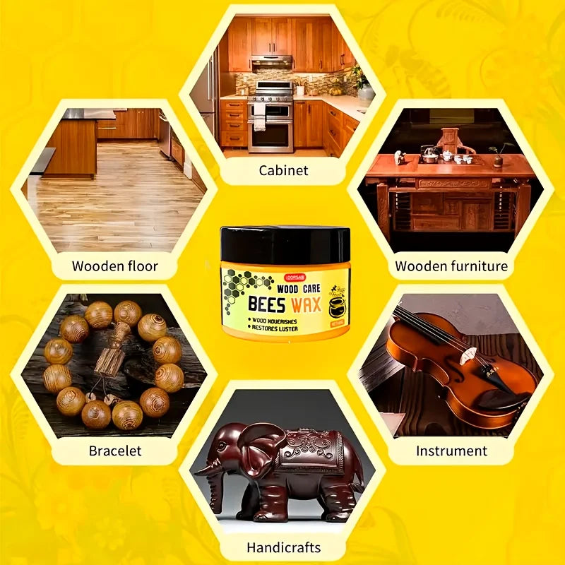 Beeswax Wood Polish Paste - Natural Surface Conditioner & Protectant