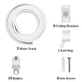 Flexible Bendable Curtain Track for Room Dividers, Windows & Bathrooms
