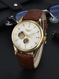 Automatic Skeleton Watch Men Waterproof Mechanical Wristwatch Gift for Men