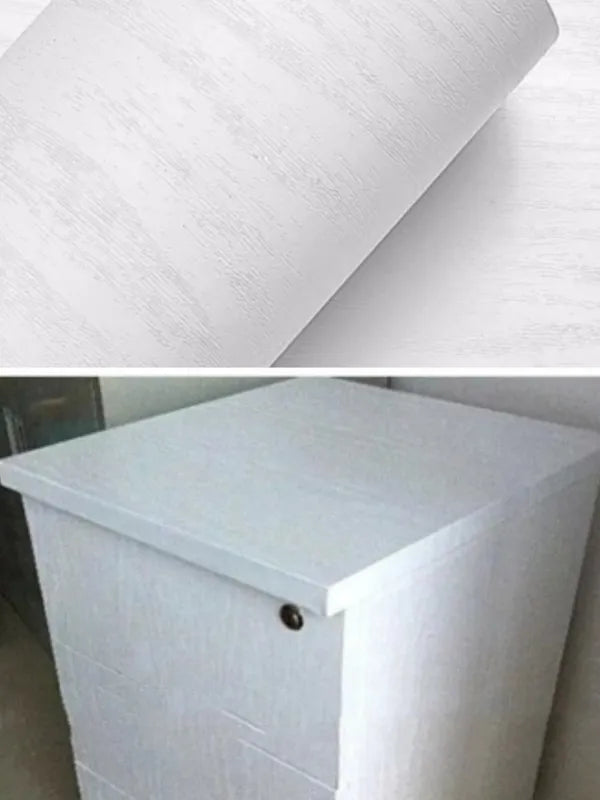 Self-Adhesive Wood Grain Wallpaper for Kitchen & Furniture Renovation