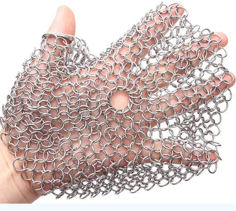 Multi-Size Stainless Steel Mesh Cleaner for Kitchen Cookware - Rust & Burnt Food Removal
