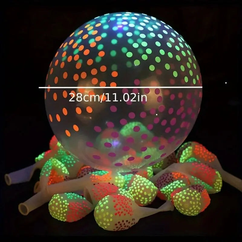 20Pcs Fluorescent Latex Balloons for Wedding Birthday Glow Party Decor