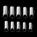 500 Pcs Curved Nail Tips Fake Nails Full Cover Transparent Gel Nail Tips Set