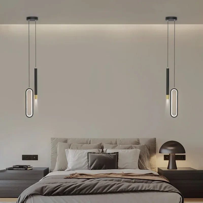 Modern LED Pendant Light Fixture for Bedroom Bathroom Entrance Ceiling Lighting