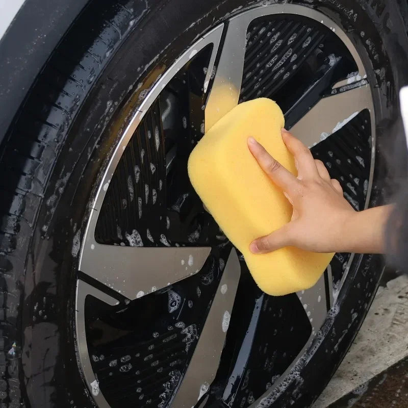 Large Car Wash Sponge for Waxing & Cleaning - High-Density Foam, Reusable