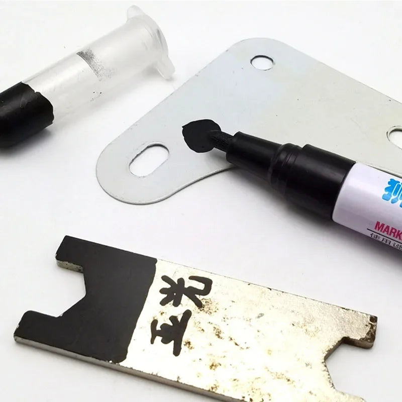 Matte Paint Pen Black Gray White Metal Waterproof Marking Pen for Industrial Use