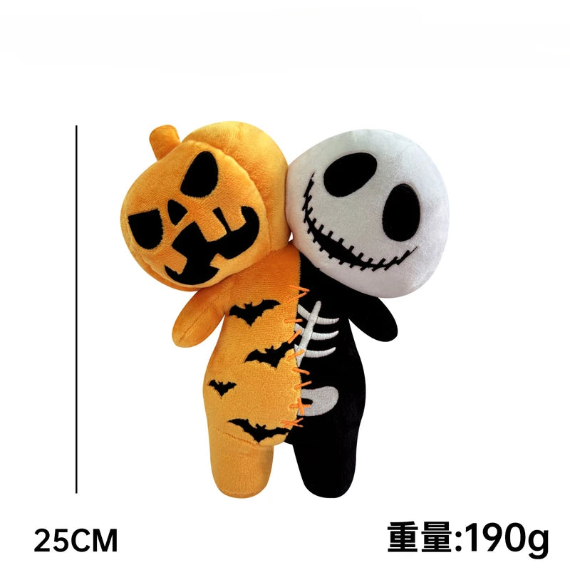 Halloween Nightmare Before Christmas Plush Doll Toy - Skeleton Pumpkin Cartoon Kids Gift