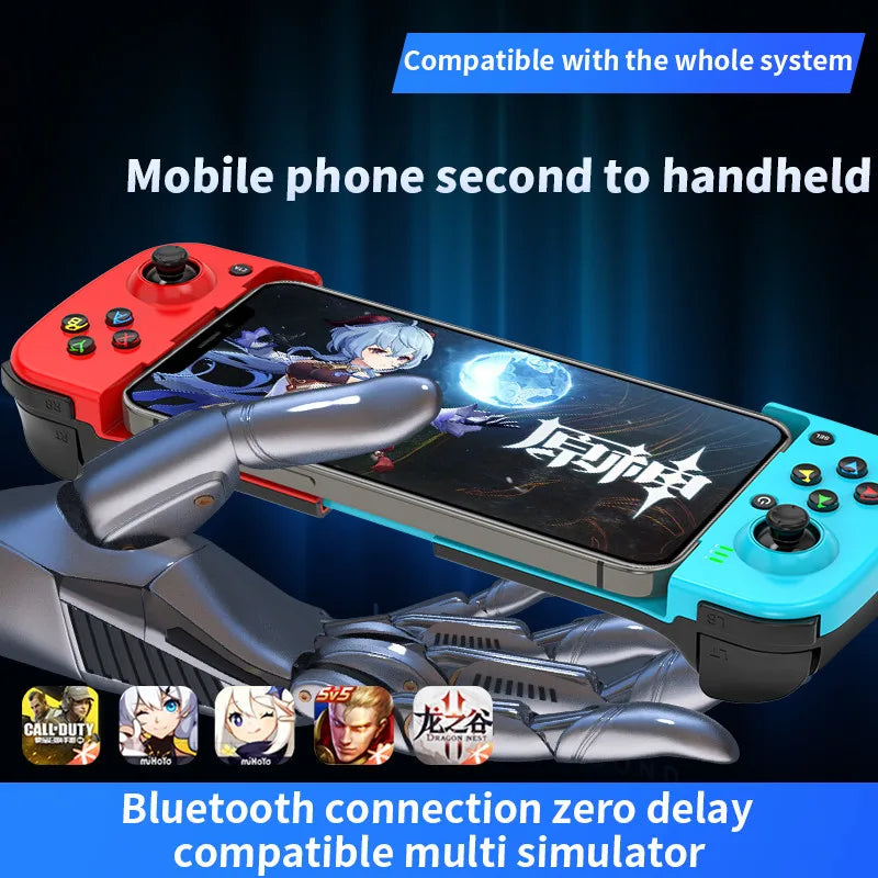 Wireless Game Controller for Mobile Phones - Supports Android/iOS & Hongmeng