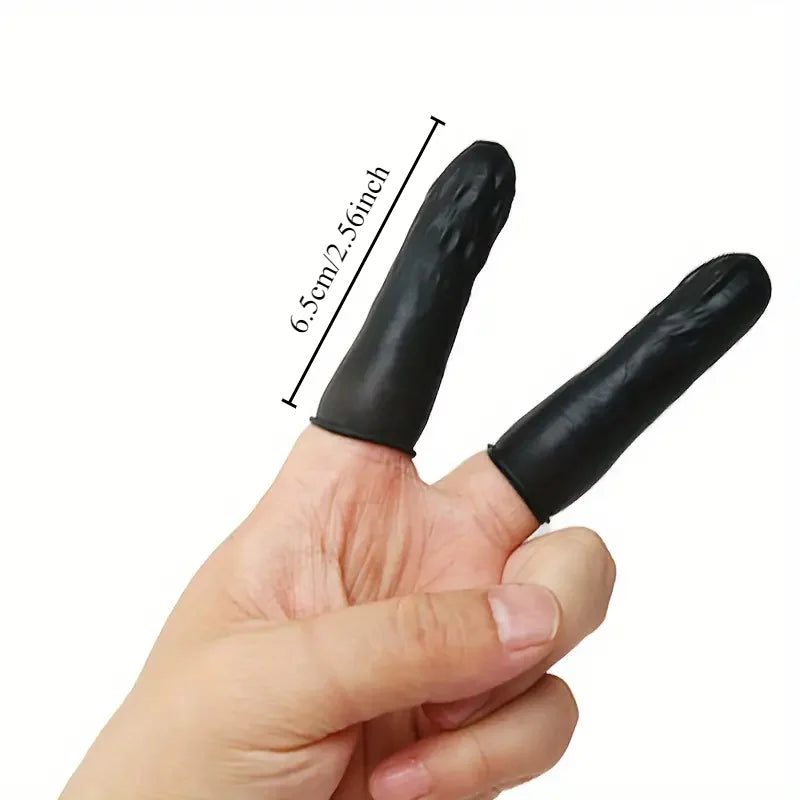 Disposable Latex Finger Cot Pack for Beauty Hairdressing Massage Tattoo - Multi-Color