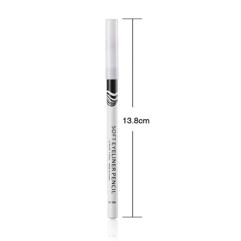 White Waterproof Eyeliner Pencil for Brightening and Eye Definition - Soft & Long-Lasting Makeup Tool