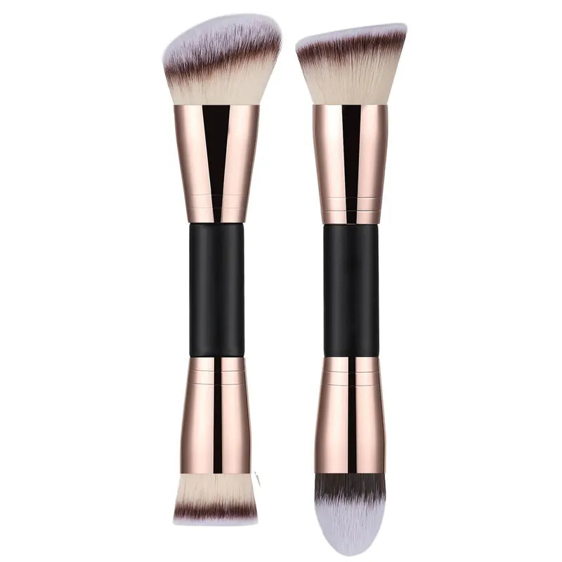 Double Ended Makeup Brush for Face and Concealer - Blending and Powder