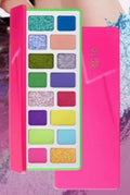 16-Color Eyeshadow Palette with Glitter Matte & Pearlescent Finishes - Vibrant Makeup Set