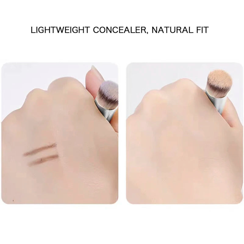 Face Makeup Brush Set for Foundation Concealer Powder & Blush - Multiple Handle Colors