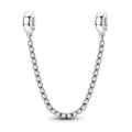 925 Sterling Silver Safety Charms Snowflakes Stars Moon Heart Bow for DIY Jewelry & Gift