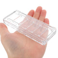 Refillable 6-Grid Transparent Eyeshadow Palette - Travel Makeup Organizer