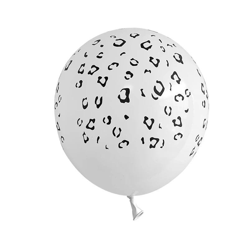 10/20pcs Leopard Texture Latex Balloons Jungle Animal Party Decorations