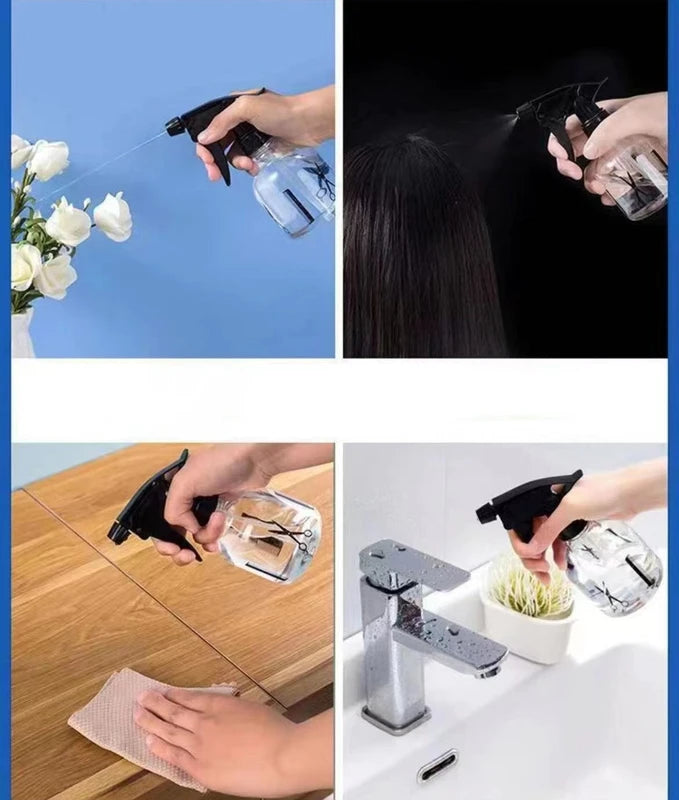 Hairdressing Spray Bottle 250ml Transparent Water Mist For Salon & Hair Care