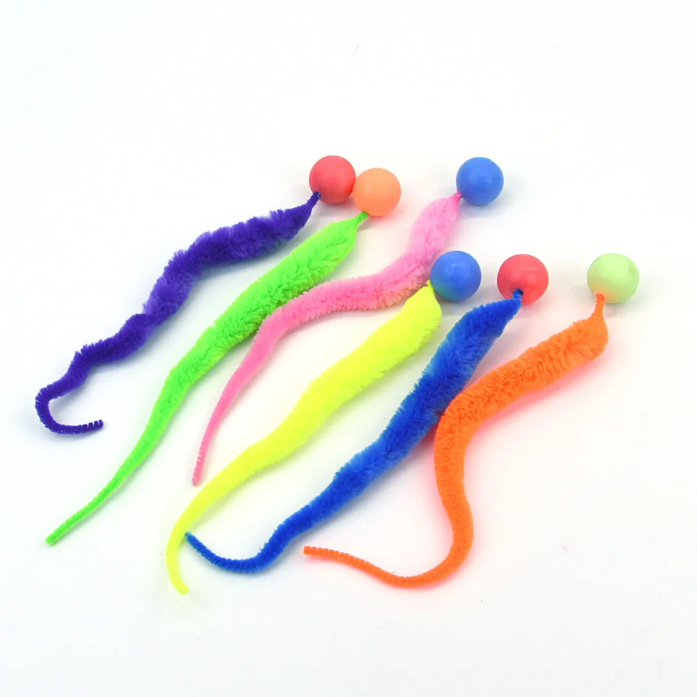 Interactive Cat Toy Bouncing Ball Puzzle Teasing Toy for Indoor Cats