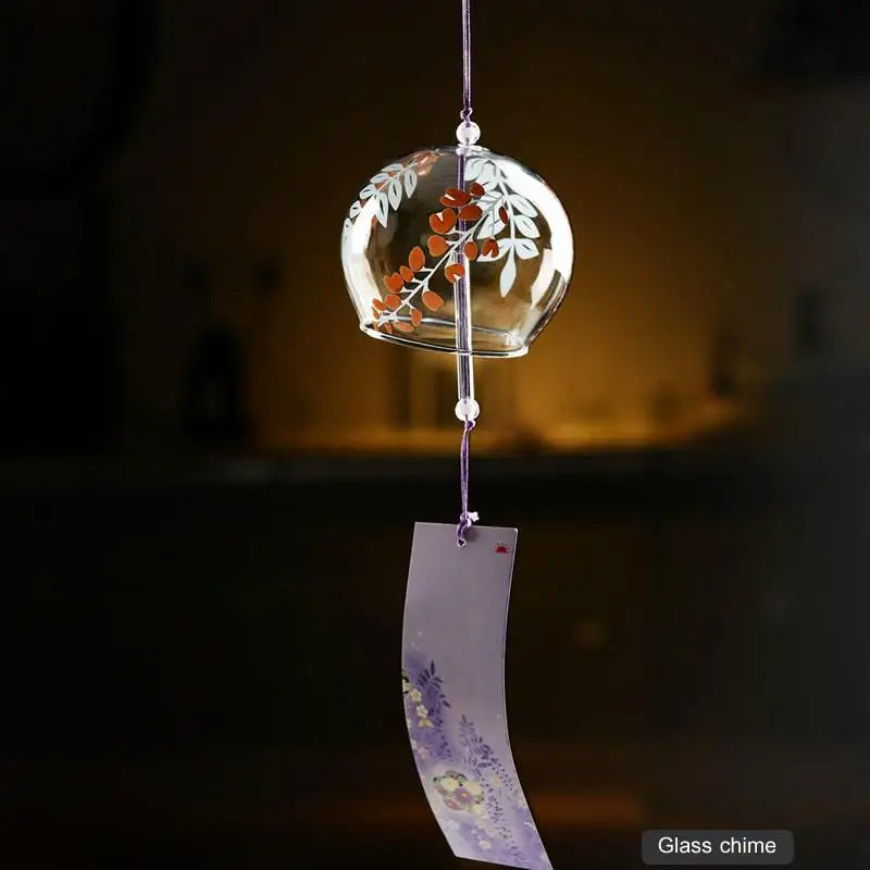 Japanese Style Handmade Glass Wind Chime Door Decoration Home Accessory