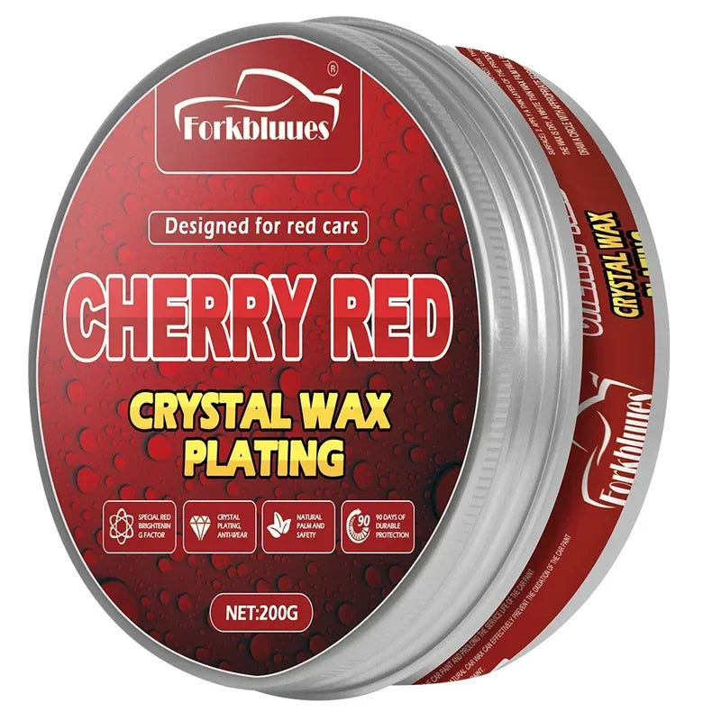 Car Wax Crystal Plating Set with Sponge - Hard Glossy Auto Paint Coating & Scratch Repair