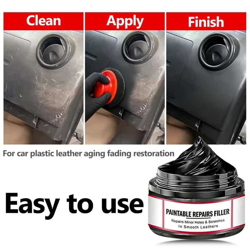 Automotive Plastic Repair & Polishing Wax for Car Interior & Exterior - Scratch & Anti-Aging