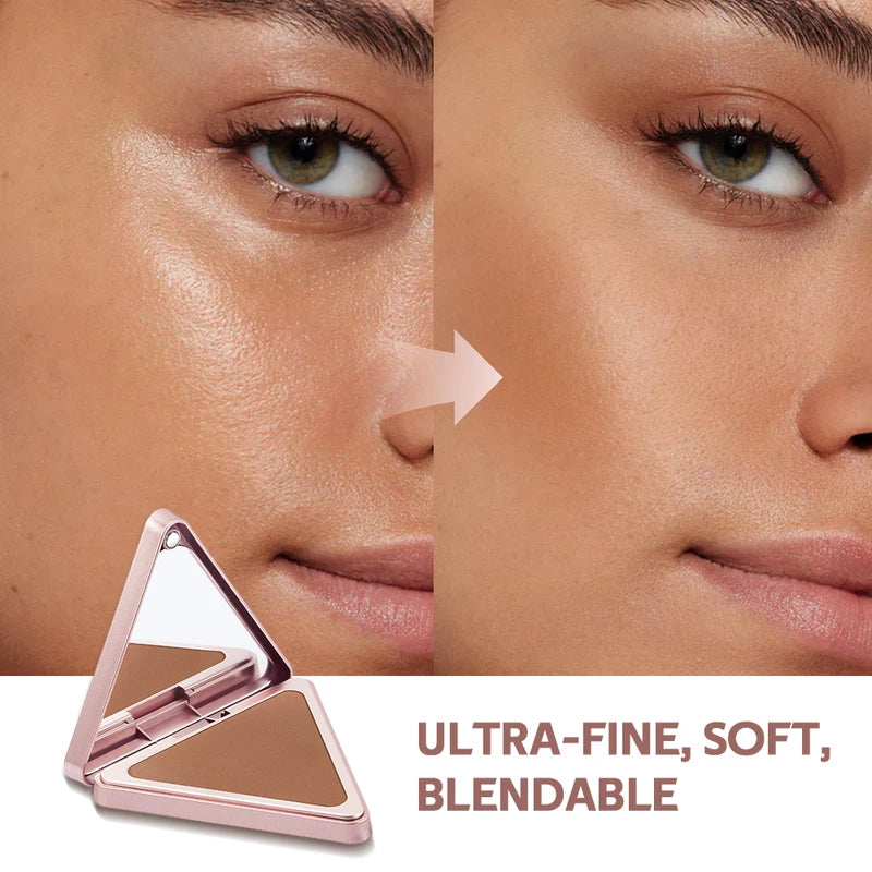 Matte Bronzer Powder for Face - Long Lasting, Waterproof, Oil-Control Makeup