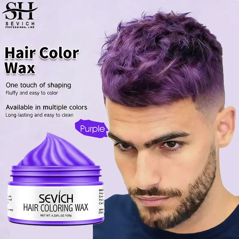 Color Hair Wax - Temporary Hair Dye for DIY Styling & Coloring 50g/120g