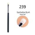 Makeup Eyeshadow Brushes Set - Flat Shader Crease Blending Tools for Liquid, Cream & Powder Eyeshadows