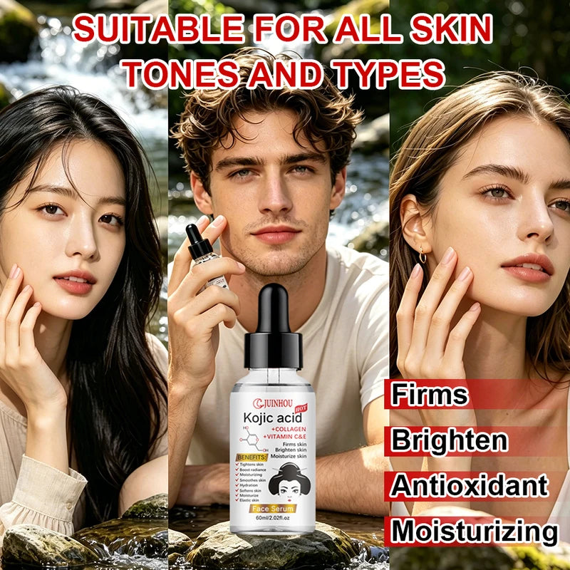 Deep Hydrating Face Serum with Seabuckthorn and Kojic Acid for All Skin Types
