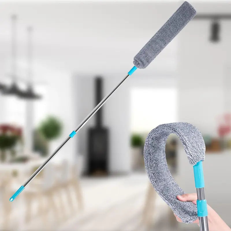 Retractable Dust Cleaner for Under Appliances - Microfiber Furniture Gap Duster, Washable, Multi-Color