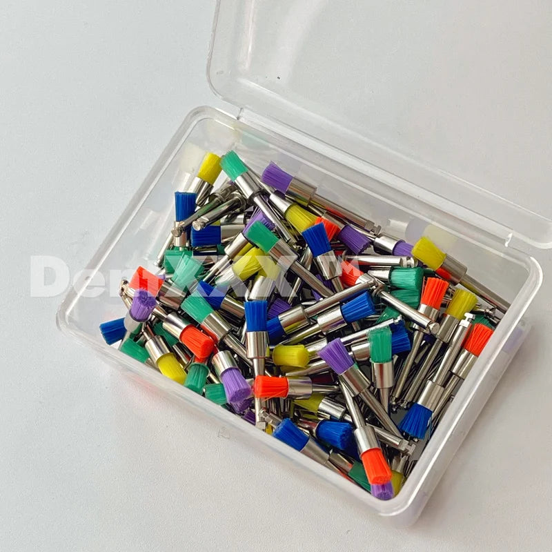 Nylon Polishing & Cleaning Brush Set - 50/100 Pcs, 2.35mm Shank