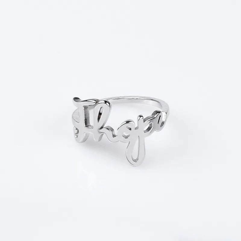 Women’s Kpop Member Rings Set - Unisex Fashion Jewelry, Multiple Sizes