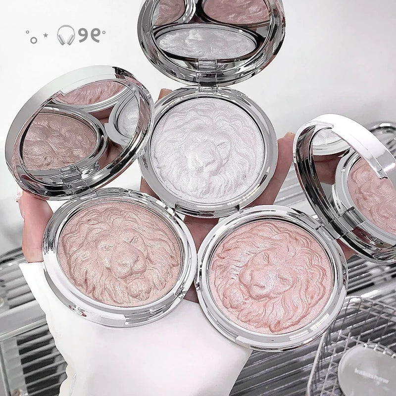 Highlighter Powder Makeup Palette with Glitter & Shimmer - Face Illuminator, Multiple Colors