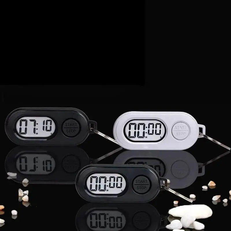 Digital Stopwatch Timer Keychain with LCD Screen Portable Countdown & Count-Up Timer