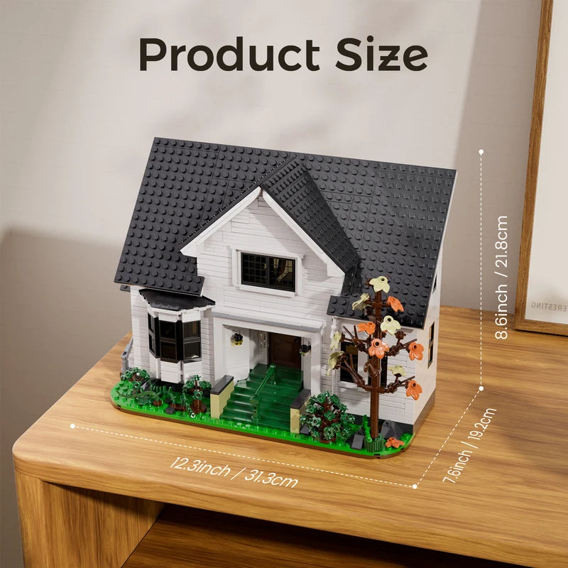 Building Block Set for Adults - Bella House Architecture Toy 1224 Pcs Gift