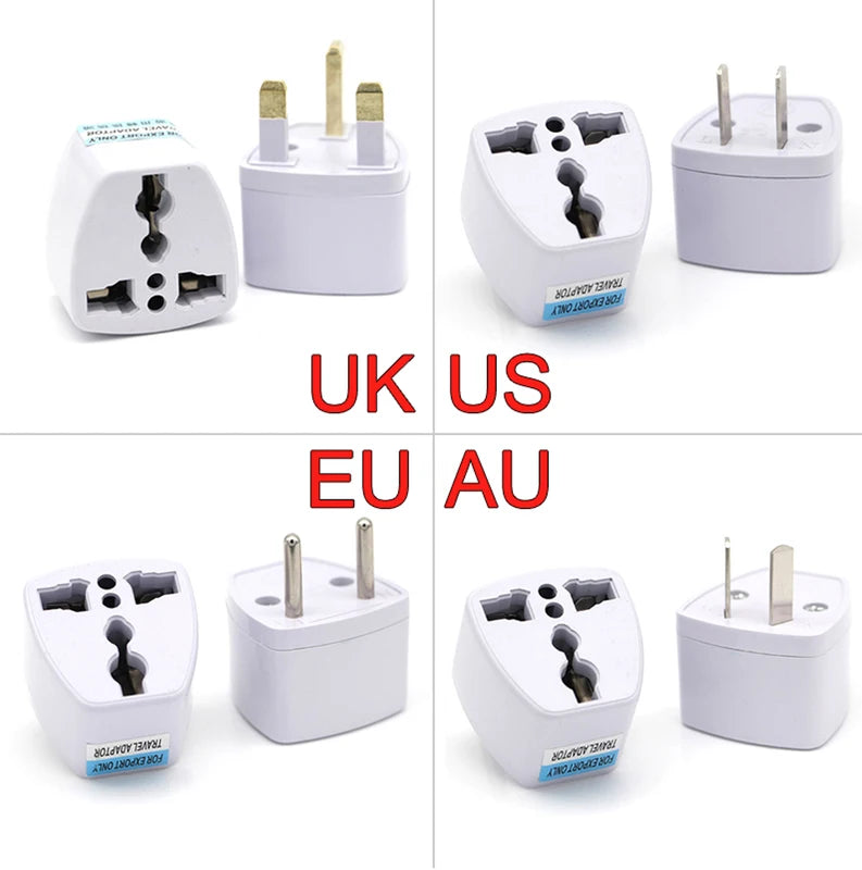 Universal Travel Power Plug Adapter for US UK EU AU IL Brazil Japan Korea - Compatible Worldwide
