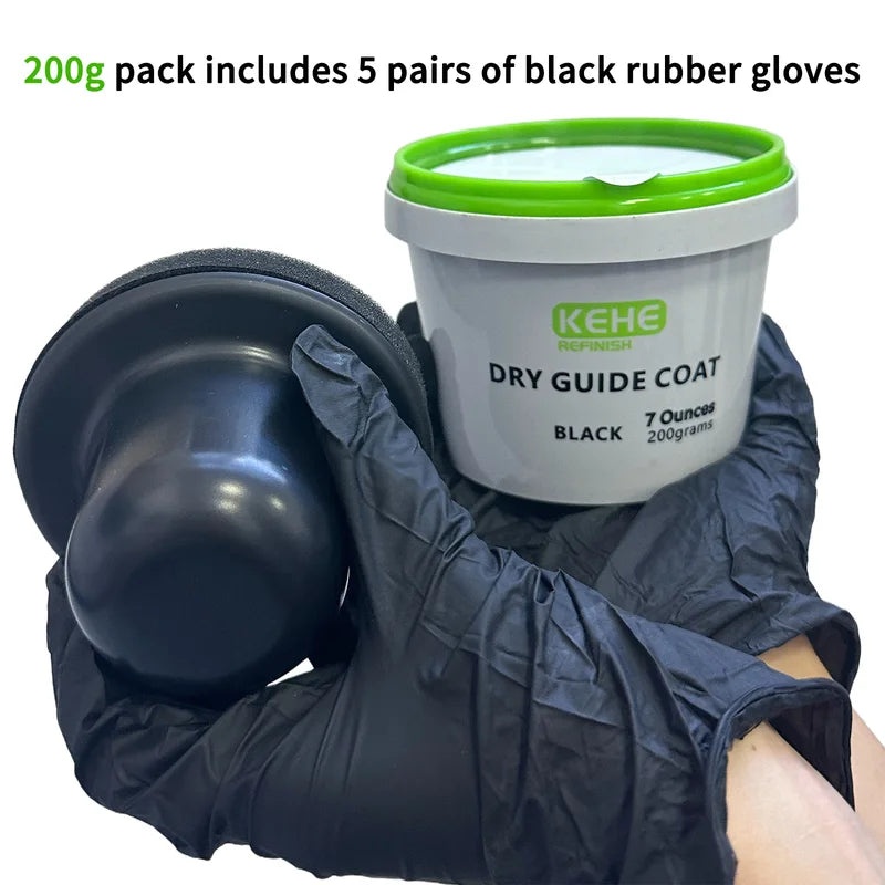 Black Sanding Guide Coat 150g/200g with Gloves for Auto Body Repair