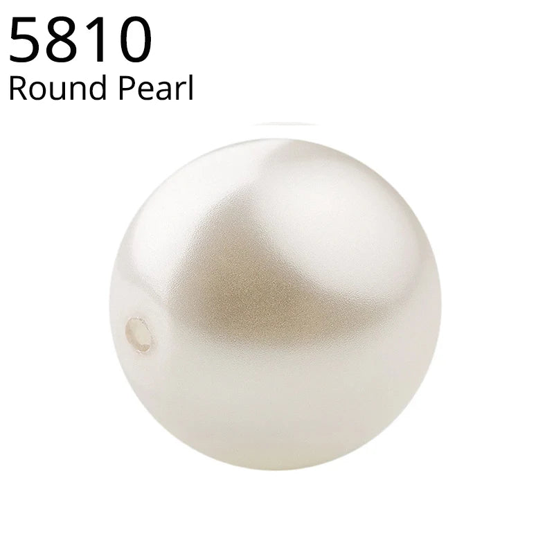 Natural Crystal Beads for Jewelry Making 3mm-6mm Round Pearl Beads DIY Craft Supplies