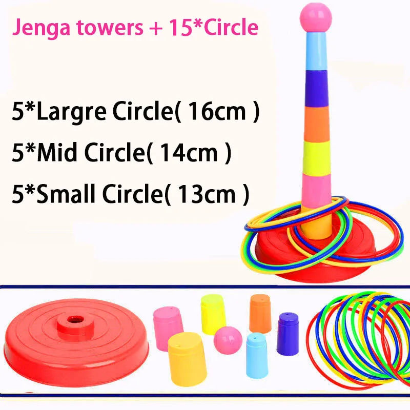 Children Throw Circle Game Stacking Toys Indoor Outdoor Parent-Child Interactive Gift