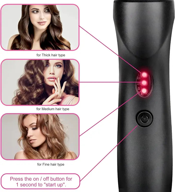Professional Electric Hot Comb for Hair Styling, Fast Heating, Anti-Scald, Portable
