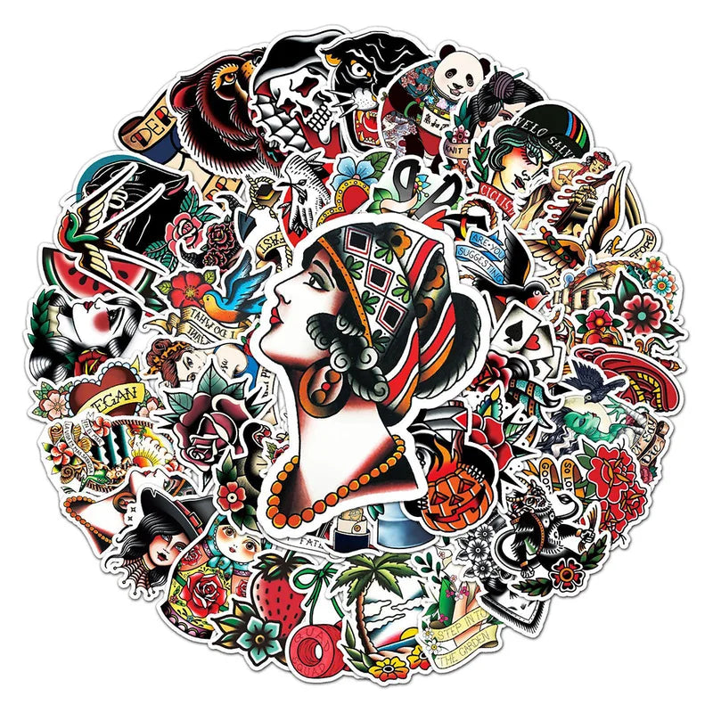 10/30/50PCS Cartoon Sticker Set for Phone Laptop Luggage Skateboard DIY Decals Kids