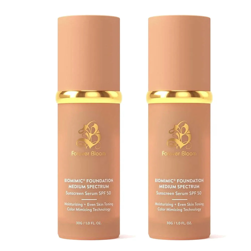 4-in-1 Biomimic Foundation with SPF50+ Longwearing Concealer & Color Changing Formula